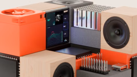 3D Rendering of several technical components