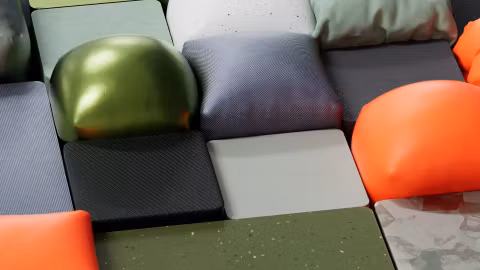 Grid arranged pillows