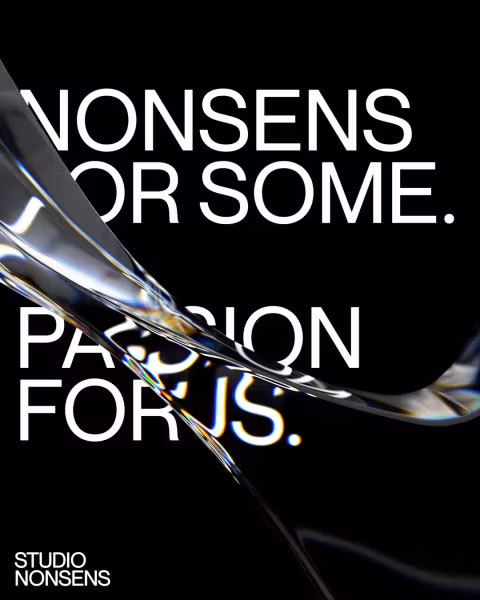 Distorted glass on dark