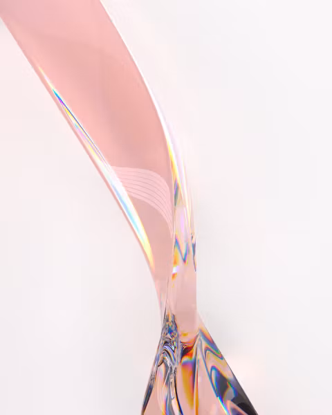 Distorted Pink glass